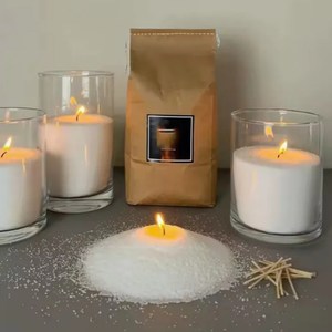 Grande cire de fleur de glace et petite cire de fleur de glace pour la fabrication de bougies écologiques/Stock de cire de fleur de glace naturelle Livraison rapide - Product Image 1