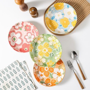 Floral Ceramic Bowls Set Stackable Microwave Safe Home Tableware 4Pc Summer 2025 - Product Image 2