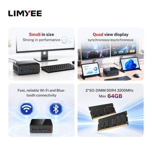 Alder Lake I5-12450H <strong>SFF</strong> Workstation 4K Multi Display POS Office Universal Plug Mini <strong>PC</strong> 64GB GDDR4 SSD - Product Image 3