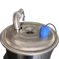 Machine de remplissage automatique de piston de pâte à une tête d'écran tactile avec l'alimentation matérielle automatique pour l'usine cosmétique de produit de base