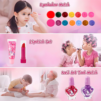 Nouveau kit de maquillage pour enfants en gros, jouet cosmétique non toxique, palette de fards à paupières pour filles