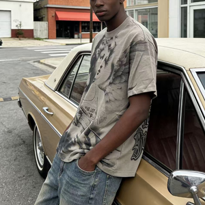 THAT'S T Shirts AWFUL T-<span class=keywords><strong>shirt</strong></span> pour homme en pur coton coupe classique 240g Hip Hop 5 couleurs au choix Street Été 2025 US <span class=keywords><strong>LOT</strong></span> Man COUGH Boy - Product Image 4