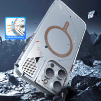 Étui de téléphone en TPU PC avec support magnétique, recharge sans fil, coque transparente antichoc pour iPhone 14, fabricant OEM ODM Chine