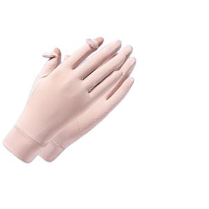 2025 nuevo verano Mujer moda UV protección solar al aire libre dedo completo antideslizante guantes de conducción transpirables para deportes diarios - Product Image 6