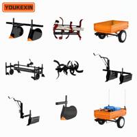 Motocultor de Ruedas Marca YKX, Motocultor de 4 Ruedas para Labranza Profunda, Cultivo Agrícola y Preparación del Suelo