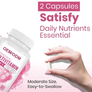 Produk penjualan terbaik OEM dan ODM Label pribadi suplemen multivitamin dukungan untuk kesehatan keseluruhan kapsul Multivitami harian