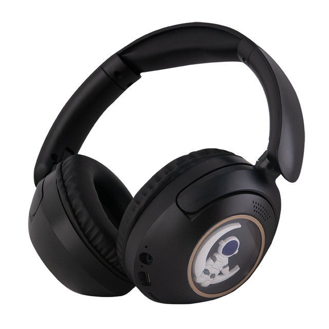 New Gaming Headphones Wireless BT V5.3 Cute Led Display Toys Headsets with Good Quality Microphone Sound for Kids Gifts