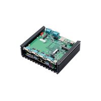 Mini-ordinateur industriel basse consommation Linux embarqué sans ventilateur double réseau multi-série portable
