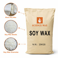 Flocons de cire de soja pure à 100 % pour la fabrication de bougies parfumées, aromathérapie artisanale, matière première en vrac, 25 kg