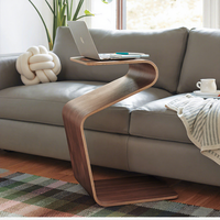 Table basse scandinave en bois massif, petite table d'appoint multifonctionnelle, meuble pratique pour le côté du canapé, usage domestique