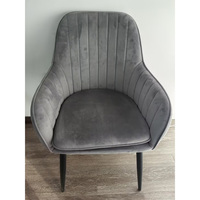 Chaise de salle à manger moderne de luxe en velours, style nordique, pieds en métal doré, écologique, durable, meubles pour salon d'appartement