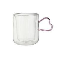 2025 Chine usine pas cher verrerie Design créatif haute Borosilicate Double paroi tasse en verre tasse avec paillettes pour la Promotion