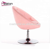 Chaises d'appoint en cuir PU de couleur personnalisée pour hôtel, pieds chromées à dossier haut, avec base en métal