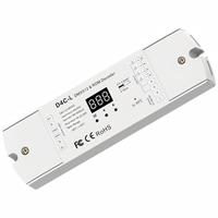 D4C-L 12-48VDC 150-500mA 4 canaux Courant constant DMX512 RDM Décodeur Pilote LED Charge maximale 90W pour bande LED RGBW