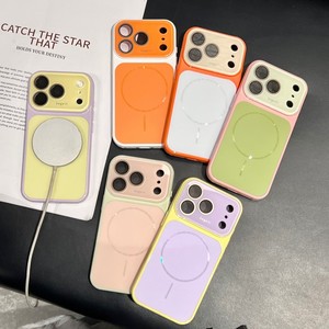Coque de téléphone magnétique givrée Fashion Dopa Mine pour iPhone 18 17 16 15 Pro Max avec cadre d'objectif de conversion et dos color block - Product Image 3