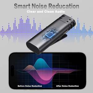 Micrófono de Solapa Lavalier Portátil Mini, Micrófono Inalámbrico de 2.4G con Retardo Ultrabajo para Cámara, Vlog, Entrevistas, Grabación en Exteriores - Product Image 5