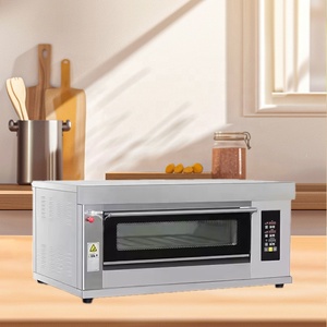 Control de temperatura comercial pastel de pan puerta de vidrio completo horno de gas Horno eléctrico de una sola cubierta - Product Image 4