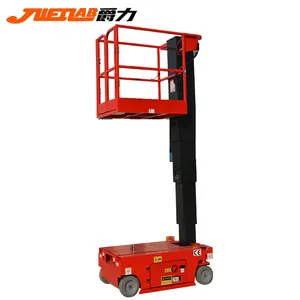 230kg Capacity 2024 New Brand Jueli Full Electric Hydraulic Self-prepelled Aerial Work Platform Automatic Movement Sleeve Lift