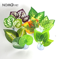 Nieuwe Verschillende Kunstmatige Bladeren Nep Plant Terrarium Ornament Reptiel Voedende Bladeren