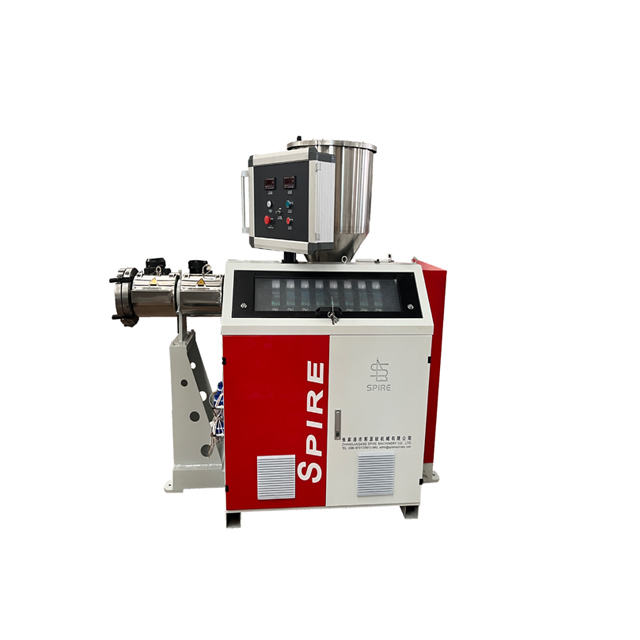 Factory Direct Sales SJ35 Mini Laboratory Single Screw PC/PE/PP Motor Color Line Extruder Bar/Wire/Profile/Sheet/Film Production