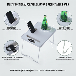 Outdoor <strong>Small</strong> Folding Plastic <strong>Table</strong> Portable Drinking and Food Picnic <strong>Camping</strong> <strong>Table</strong> with Folding Legs - Product Image 4