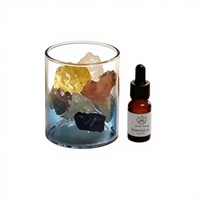 Diffuseur d'huiles essentielles en pierre de cristal sans flamme, parfum longue durée, cadeau sophistiqué pour la chambre à coucher