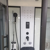 Cabine de douche complète LED à prix d'usine, salle de bain de luxe avec baignoire et massage des pieds