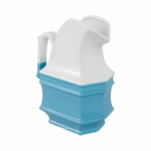 Vaso in Ceramica Design Moderno Blu e Bianco, Decorativo per Soggiorno e Camera da Letto, Stile Unico - Product Image 3