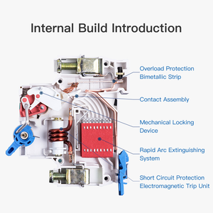 Disjoncteur miniature CHINT NXB-63 <span class=keywords><strong>1</strong></span> pôle 6A-63A certifié CE, capacité de coupure 6kA, protection Li, 230V+ - Product Image 4