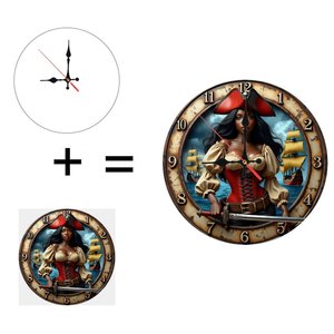 Round Wooden Wall <b>Clock</b> 25x25Cm Silent Non Ticking Decor For Hotel Room Interior Hanging <b>Clock</b> - Product Image 1