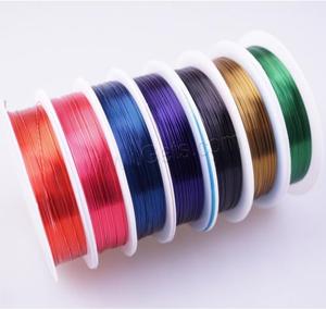 ลวดทองเหลืองสำหรับทำเครื่องประดับแฟชั่น DIY ขนาด 0.3/0.4/<span class=keywords><strong>0.5</strong></span>/0.6/0.8/1.0 มม. มีหลายสีให้เลือก 1669056 - Product Image 1