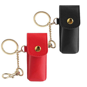 Estuche Cuadrado para Lápiz Labial Color Rosa, Bolsa Cosmética para Lápiz Labial, Mini Estuche Cilíndrico de Diseño - Product Image 1