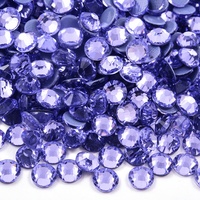 Oleeya Venta al por mayor 100% de reseñas positivas 1000 unidades Cristales de vidrio de 12 mm Pedrería termoadhesiva para decoración de ropa DIY