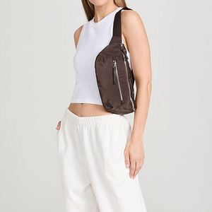 Custom Fashion Women's Waist Bag Nylon Fanny Pack Travel Waterproof Zipper Closure Crossbody Belt Outdoor Sports Chest Bag - Product Image 6