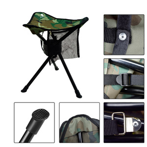 Silla de Pesca Plegable GeerToo, de Aluminio y Oxford, Camuflaje, Portátil, con Trípode, para Acampar al Aire Libre, 36x36x40cm - Product Image 5