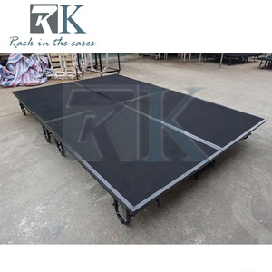 Sistema de Escenario Portátil para Conciertos al Aire Libre, Escenario Plegable de Acero para Bodas con Ruedas - Product Image 3