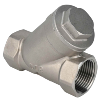 Filtre en Y en acier inoxydable 304, vanne manuelle DN15-DN50, filtration eau, gaz, huile, garantie 1 an