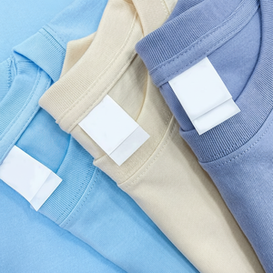 T-shirt pour homme en coton tricoté uni de haute qualité, impression personnalisée, poids lourd 250 g/m², 100 % coton, coupe classique, respirant - Product Image 1