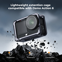 K&F Concept pour DJI Osmo Action6 – Cadre de protection léger en alliage d'aluminium avec griffe porte-accessoire