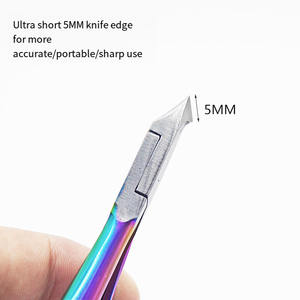 Profesional <span class=keywords><strong>de</strong></span> acero inoxidable 3CR13 mandíbula 5mm callos cutícula pinzas para <span class=keywords><strong>uñas</strong></span> cortadores exfoliantes alicates D501 - Product Image 3