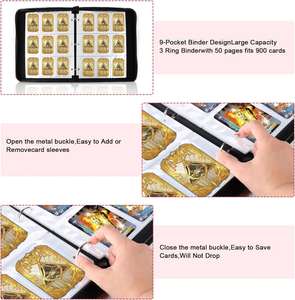 สมุดเก็บการ์ดสะสมโปเกมอนแบบขายส่ง 4 ช่องใส่การ์ด พร้อมซิปหนัง ปกหนัง 9 ช่องใส่การ์ด - Product Image 4