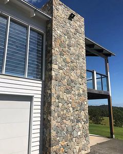 Revêtement mural en pierre rustique, imitation roche, grand format, 3D, extérieur, gris clair, pas cher - Product Image 3