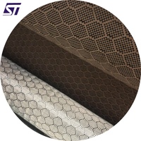 Tissu en fibre de carbone 3k, tissu Jacquard en nid d'abeille, hexagone doré, tissu hybride en carbone et aramide avec