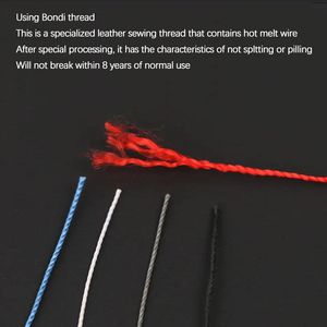 ปลอกหุ้ม<span class=keywords><strong>พวงมาลัย</strong></span>รถยนต์หนังไมโครไฟเบอร์เย็บด้วยมือสำหรับ Nissan <span class=keywords><strong>Tiida</strong></span> Sylphy Sentra Versa Note 2014 - Product Image 5