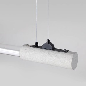 Minimalist Industrial Style Terrazzo Long Strip <b>Dining</b> Room Chandelier Modern Simple <b>Lighting</b> Fixture for Showroom Bar Counter - Product Image 4