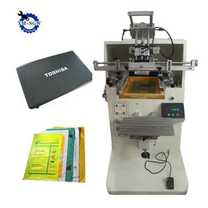 Impresora de seda de impresión superior de tamaño pequeño Serigrafia plana automática de bajo precio para máquina de serigrafía de bolsa de papel de señal de carretera