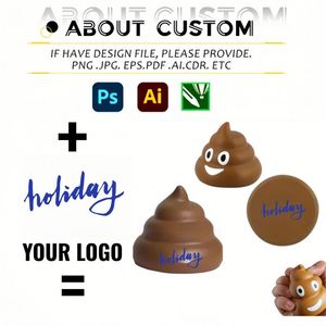 Pelota Antiestrés con Emoticono de Popó, Personalizable con Logotipo, Juguetes Antiestrés con Diseño de Popó Sonriente, Juguetes Blandos para Apretar, Regalos Promocionales, Juguetes Educativos para Fiestas - Product Image 2