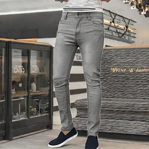 <span class=keywords><strong>Jean</strong></span> slim vintage Mad Ink pour homme, taille mi-haute, denim super extensible, coupe crayon, toutes tailles (36W <span class=keywords><strong>X</strong></span> 34L Gris) - Product Image 1