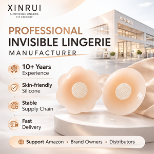 XINRUI Cache-tétons <span class=keywords><strong>en</strong></span> silicone réutilisables, fins et sans couture, adhésifs et personnalisables, pour femmes, avec emballage <span class=keywords><strong>en</strong></span> boîte - Product Image 2