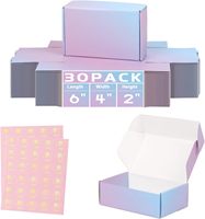 Boîtes d'expédition en carton ondulé biodégradable, recyclable et léger pour petites entreprises, soins de la peau et produits pour les ongles, vente en gros